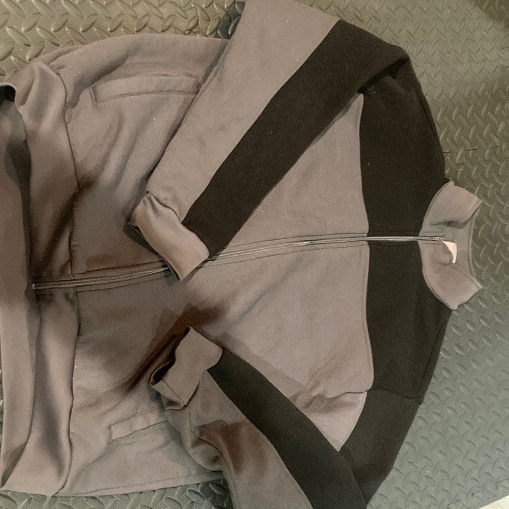 Vintage Habnd Zip Up Two Toned Jacket